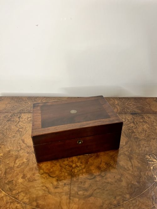 Antique Victorian Mahogany Storage Box