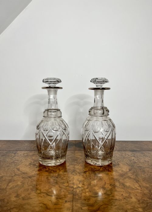 Fantastic Quality Pair of Antique Victorian Decanters