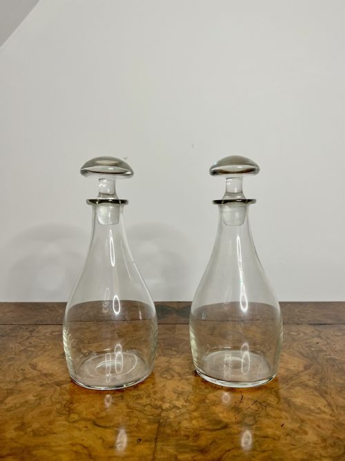 Pair of Quality Antique George III Decanters