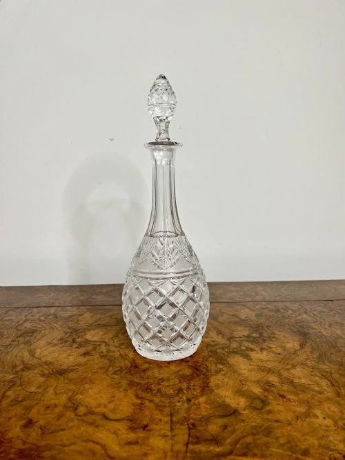 Quality Antique Cut Glass Decanter