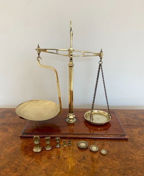Quality Pair of Victorian 19th Century Parnall & Sons of Bristol Shop Scales