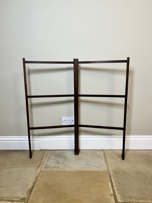 Antique Edwardian Mahogany Folding Clothes Airer