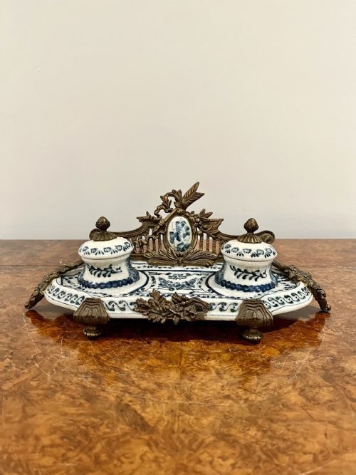 Lovely Antique Edwardian Desk Set
