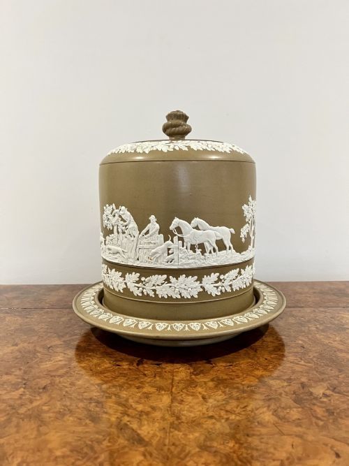 Large Antique Edwardian Quality Cheese Dish