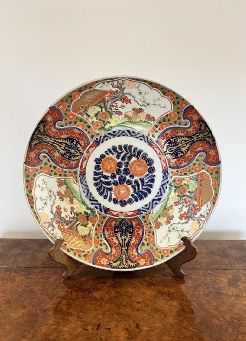 Fantastic Quality Large Antique Japanese Imari Plate