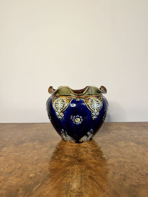 Wonderful Antique Victorian Quality Doulton Lambeth Jardiniere