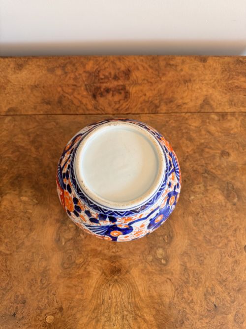 LOVELY ANTIQUE JAPANESE IMARI JARDINIERE - ADDITIONAL PHOTO 4