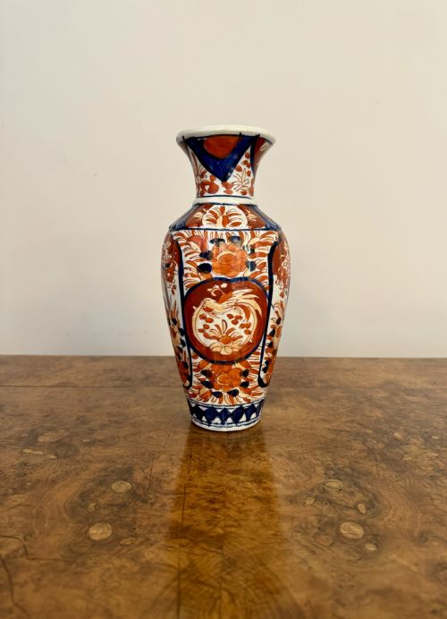 LOVELY QUALITY ANTIQUE JAPANESE IMARI VASE - ADDITIONAL PHOTO 2