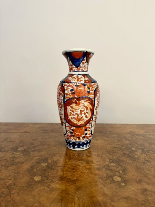 LOVELY QUALITY ANTIQUE JAPANESE IMARI VASE - ADDITIONAL PHOTO 4