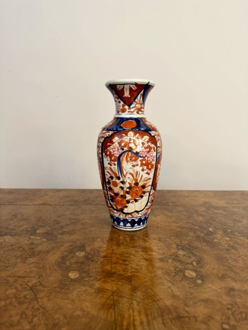 LOVELY QUALITY ANTIQUE JAPANESE IMARI VASE - ADDITIONAL PHOTO 5