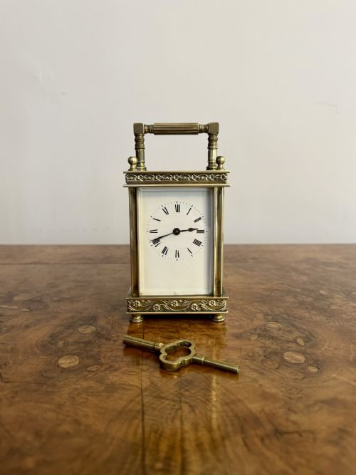 Stunning Quality Antique Victorian Brass Carriage Clock
