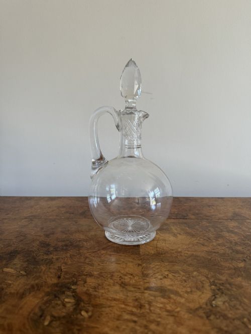 Quality Antique Edwardian Glass Ewer