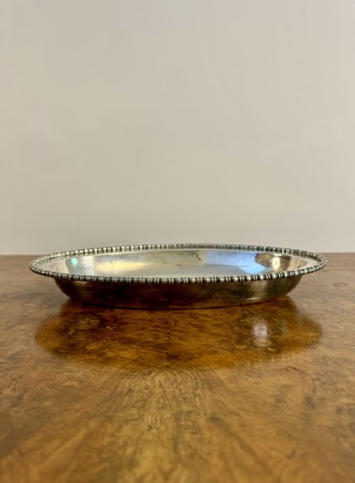 STUNNING PAIR OF ANTIQUE EDWARDIAN SILVER PLATED SERVING DISHES - ADDITIONAL PHOTO 2