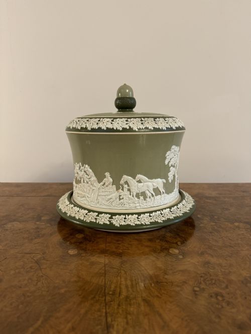 Large Antique Edwardian Quality W&r Carlton Ware Cheese Dish