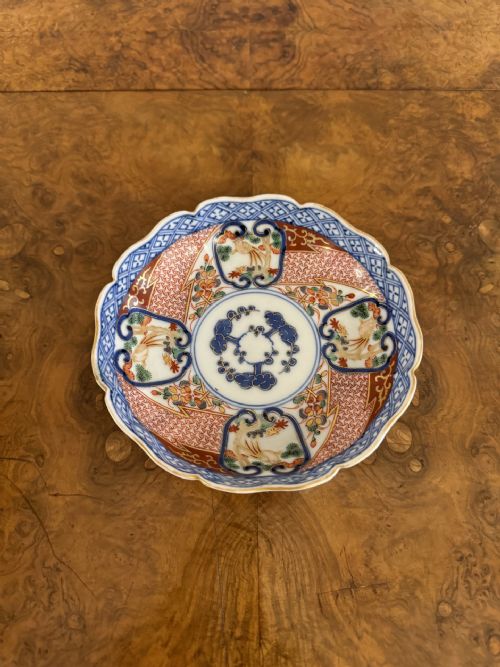 QUALITY COLLECTION OF THREE UNUSUAL ANTIQUE IMARI BOWLS - ADDITIONAL PHOTO 2