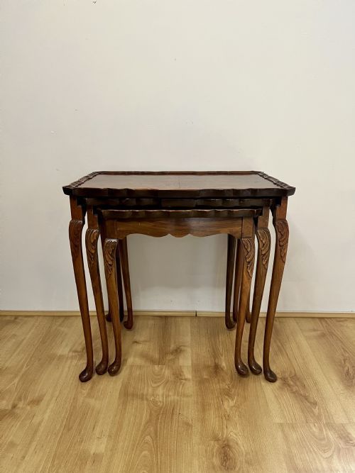 Fantastic Quality Antique Burr Walnut Nest of Tables