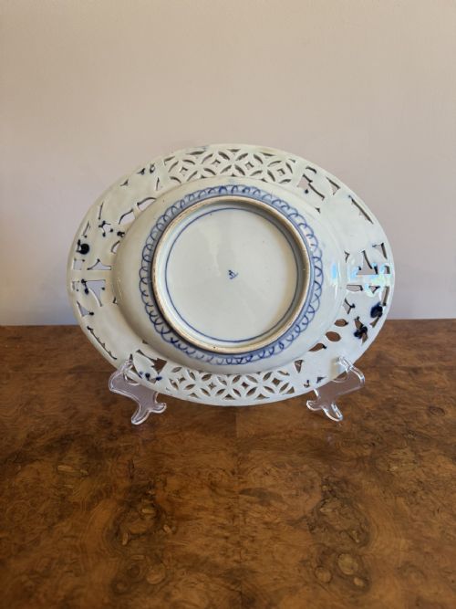 UNUSUAL QUALITY ANTIQUE JAPANESE IMARI OVAL PLATE - ADDITIONAL PHOTO 1
