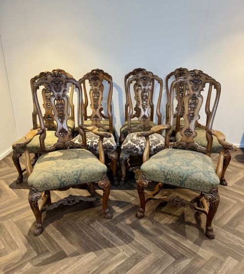 FANTASTIC QUALITY SET OF TEN ANTIQUE VICTORIAN WALNUT DINING CHAIRS - ADDITIONAL PHOTO 1