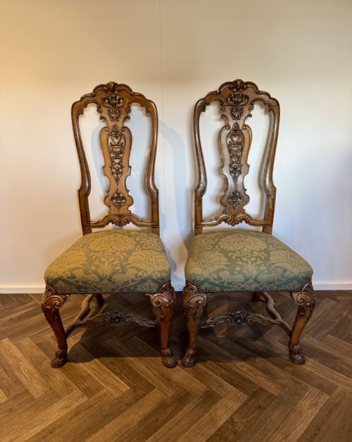 FANTASTIC QUALITY SET OF TEN ANTIQUE VICTORIAN WALNUT DINING CHAIRS - ADDITIONAL PHOTO 15