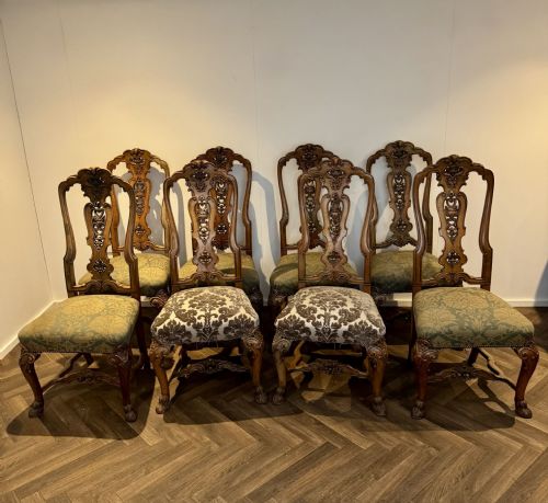 FANTASTIC QUALITY SET OF TEN ANTIQUE VICTORIAN WALNUT DINING CHAIRS - ADDITIONAL PHOTO 16
