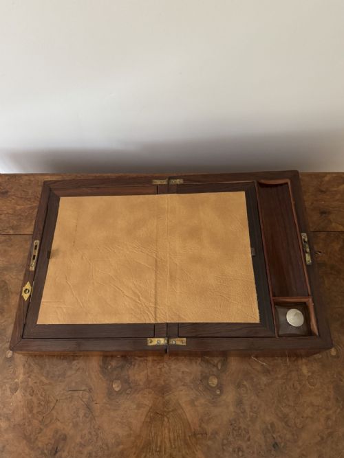 WONDERFUL QUALITY ANTIQUE VICTORIAN ROSEWOOD WRITING SLOPE - ADDITIONAL PHOTO 1