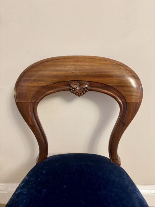 FANTASTIC QUALITY SET OF FOUR ANTIQUE VICTORIAN MAHOGANY DINING CHAIRS - ADDITIONAL PHOTO 5
