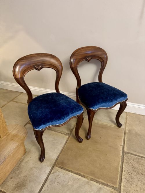 FANTASTIC QUALITY SET OF FOUR ANTIQUE VICTORIAN MAHOGANY DINING CHAIRS - ADDITIONAL PHOTO 7