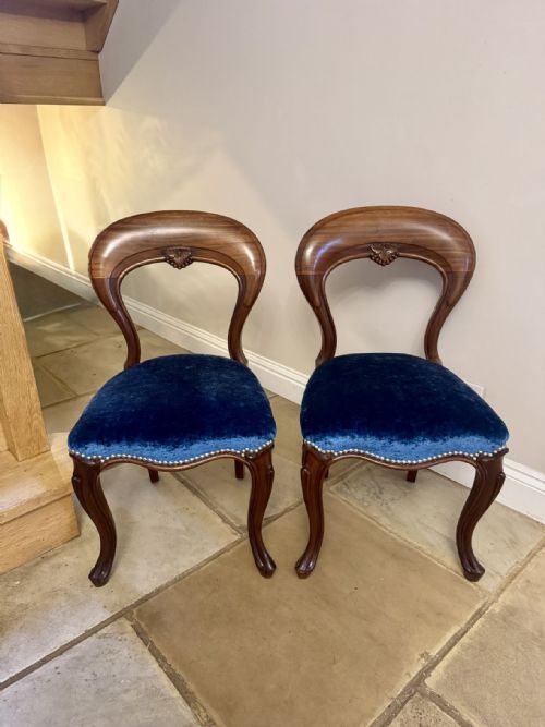 FANTASTIC QUALITY SET OF FOUR ANTIQUE VICTORIAN MAHOGANY DINING CHAIRS - ADDITIONAL PHOTO 8