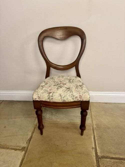 FINE QUALITY SET OF SIX ANTIQUE VICTORIAN MAHOGANY BALLOON BACK DINING CHAIRS - ADDITIONAL PHOTO 1
