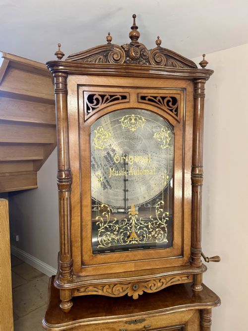 MAGNIFICENT LARGE ANTIQUE 19TH CENTURY ORIGINAL MUSIKAUTOMAT SYMPHOMIAN PRODUCED BY LOCHMANNS - ADDITIONAL PHOTO 9