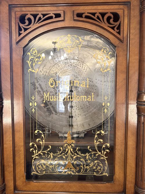 MAGNIFICENT LARGE ANTIQUE 19TH CENTURY ORIGINAL MUSIKAUTOMAT SYMPHOMIAN PRODUCED BY LOCHMANNS - ADDITIONAL PHOTO 13