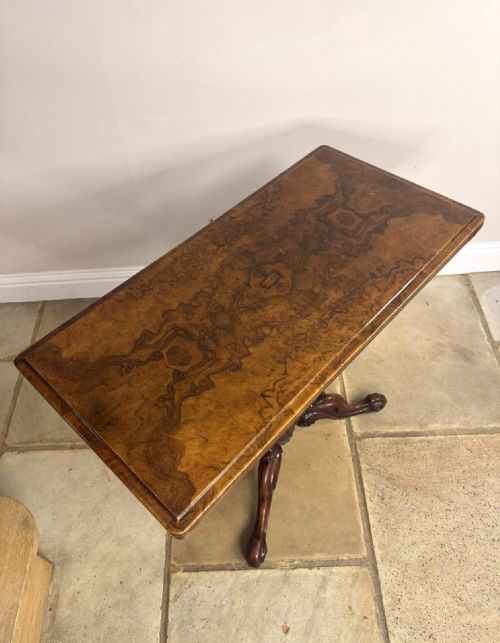 FINE QUALITY ANTIQUE VICTORIAN WALNUT GAMES TABLE - ADDITIONAL PHOTO 3
