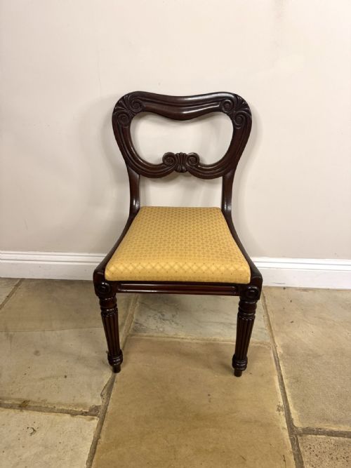 FANTASTIC QUALITY SET OF SIX ANTIQUE REGENCY MAHOGANY DINING CHAIRS - ADDITIONAL PHOTO 1