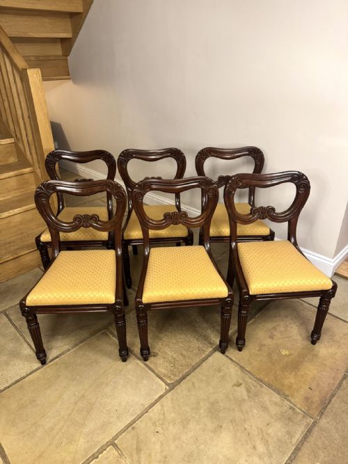 FANTASTIC QUALITY SET OF SIX ANTIQUE REGENCY MAHOGANY DINING CHAIRS - ADDITIONAL PHOTO 2