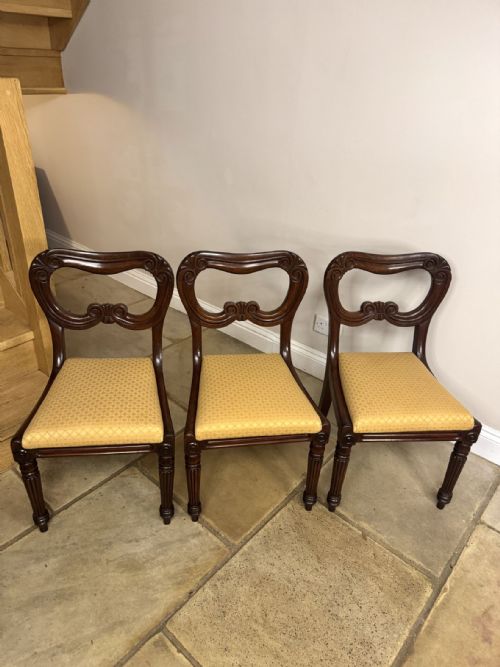 FANTASTIC QUALITY SET OF SIX ANTIQUE REGENCY MAHOGANY DINING CHAIRS - ADDITIONAL PHOTO 3