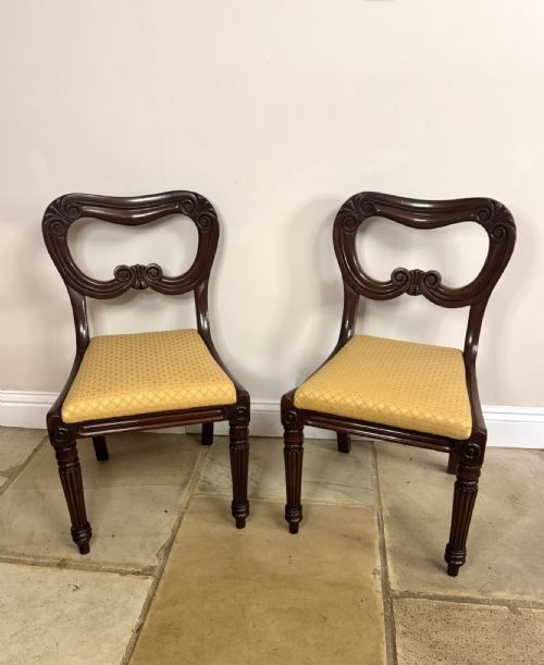 FANTASTIC QUALITY SET OF SIX ANTIQUE REGENCY MAHOGANY DINING CHAIRS - ADDITIONAL PHOTO 4