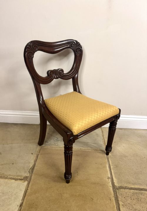FANTASTIC QUALITY SET OF SIX ANTIQUE REGENCY MAHOGANY DINING CHAIRS - ADDITIONAL PHOTO 5