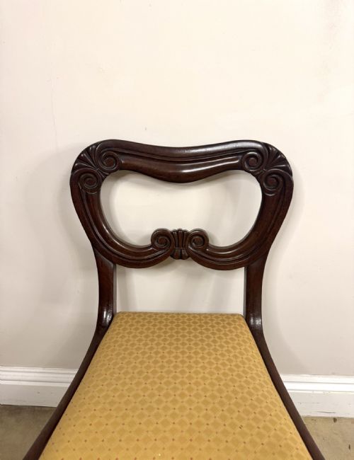 FANTASTIC QUALITY SET OF SIX ANTIQUE REGENCY MAHOGANY DINING CHAIRS - ADDITIONAL PHOTO 6
