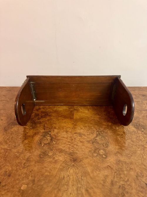 QUALITY ANTIQUE VICTORIAN WALNUT BRASS MOUNTED SLIDING BOOKENDS - ADDITIONAL PHOTO 5