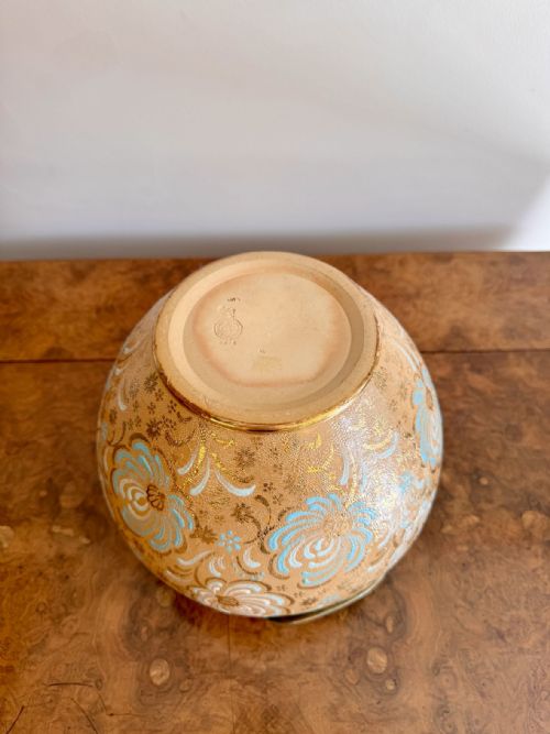 ATTRACTIVE QUALITY ANTIQUE ROYAL DOULTON JARDINIERE - ADDITIONAL PHOTO 2