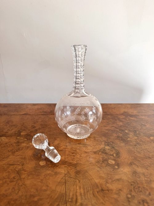 QUALITY ANTIQUE VICTORIAN DECANTER - ADDITIONAL PHOTO 1