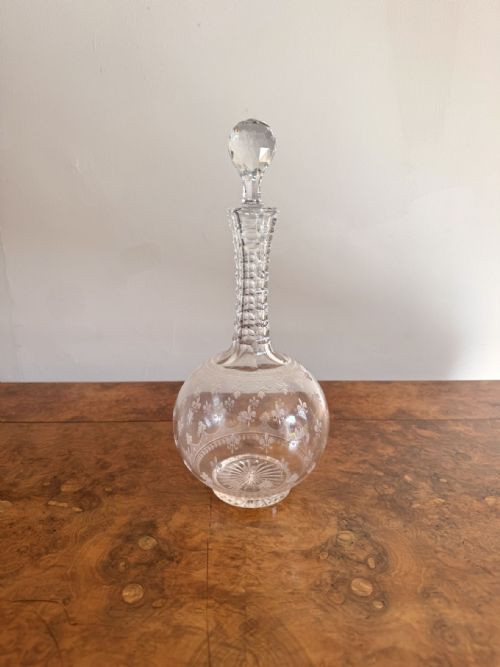 QUALITY ANTIQUE VICTORIAN DECANTER - ADDITIONAL PHOTO 2
