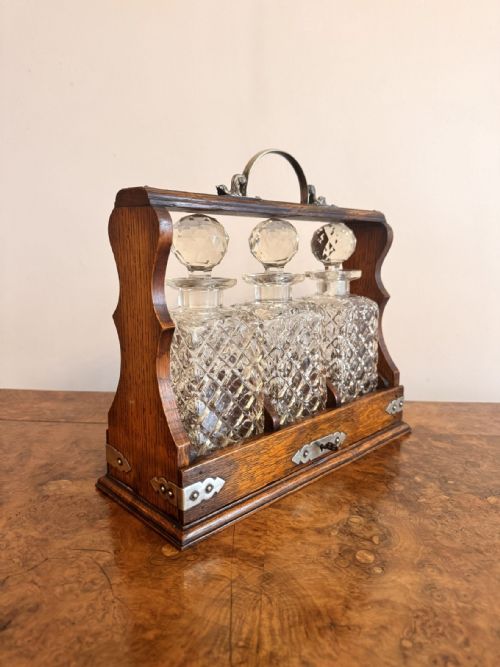 QUALITY ANTIQUE VICTORIAN OAK TANTALUS - ADDITIONAL PHOTO 2