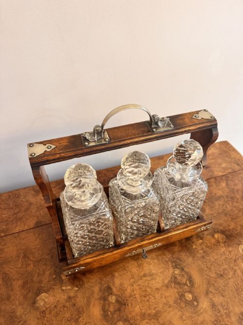 QUALITY ANTIQUE VICTORIAN OAK TANTALUS - ADDITIONAL PHOTO 5