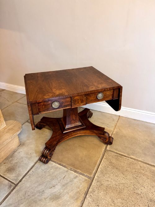 FINE QUALITY ANTIQUE REGENCY ROSEWOOD SOFA TABLE - ADDITIONAL PHOTO 7
