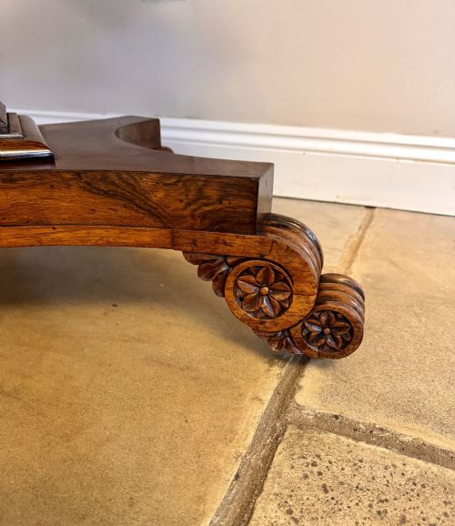 FINE QUALITY ANTIQUE REGENCY ROSEWOOD SOFA TABLE - ADDITIONAL PHOTO 9