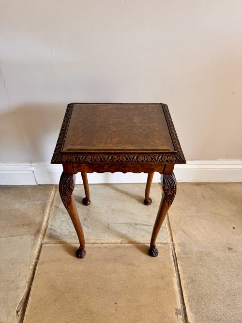 OUTSTANDING QUALITY ANTIQUE WALNUT NEST OF THREE TABLES - ADDITIONAL PHOTO 7
