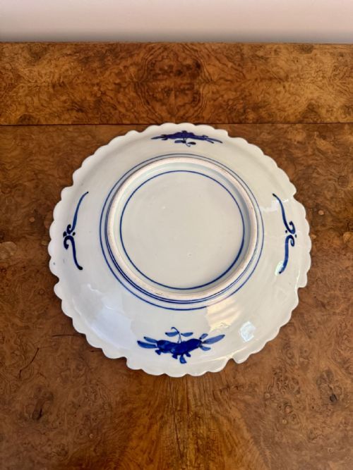 UNUSUAL ANTIQUE JAPANESE IMARI PLATE - ADDITIONAL PHOTO 3