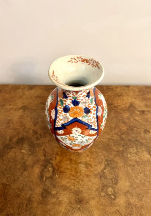 QUALITY ANTIQUE JAPANESE IMARI VASE - ADDITIONAL PHOTO 1