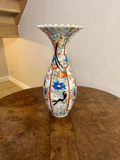 FINE QUALITY LARGE ANTIQUE JAPANESE IMARI VASE - ADDITIONAL PHOTO 6